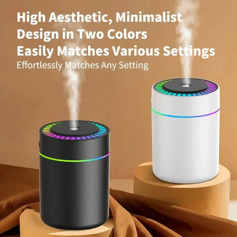 180ML Mini Air Humidifier USB Electric Aroma Diffuser Essential Oil Purifier Aromatherapy Mist Maker Lights For Car Home Bedroom Wesley store