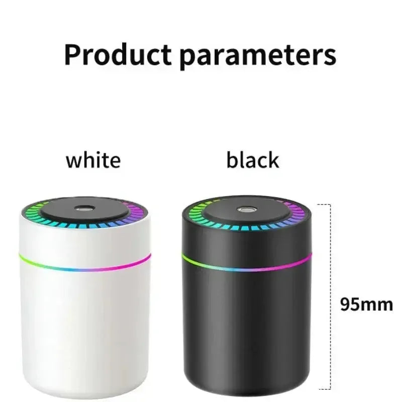 180ML Mini Air Humidifier USB Electric Aroma Diffuser Essential Oil Purifier Aromatherapy Mist Maker Lights For Car Home Bedroom Wesley store