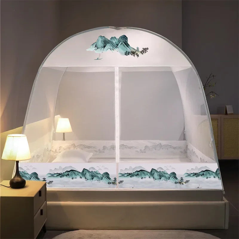 Breathable Mosquito Net Pop Up Double Door Tent for Summer Camping Bedroom Foldable Student Dormitory Mosquiteros Para Cama 모기