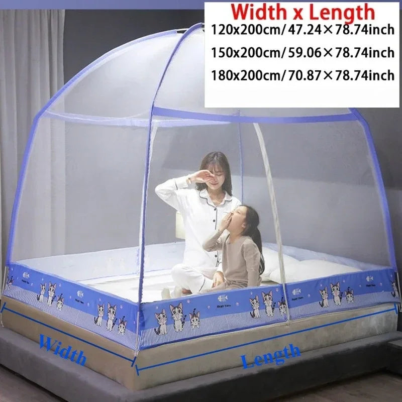 Breathable Mosquito Net Pop Up Double Door Tent for Summer Camping Bedroom Foldable Student Dormitory Mosquiteros Para Cama 모기