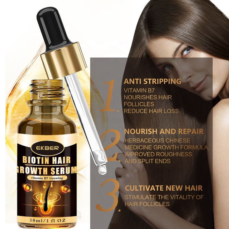 Formula Organic Hair Loss Treatment Hair Growth Biotin Peptide Serum