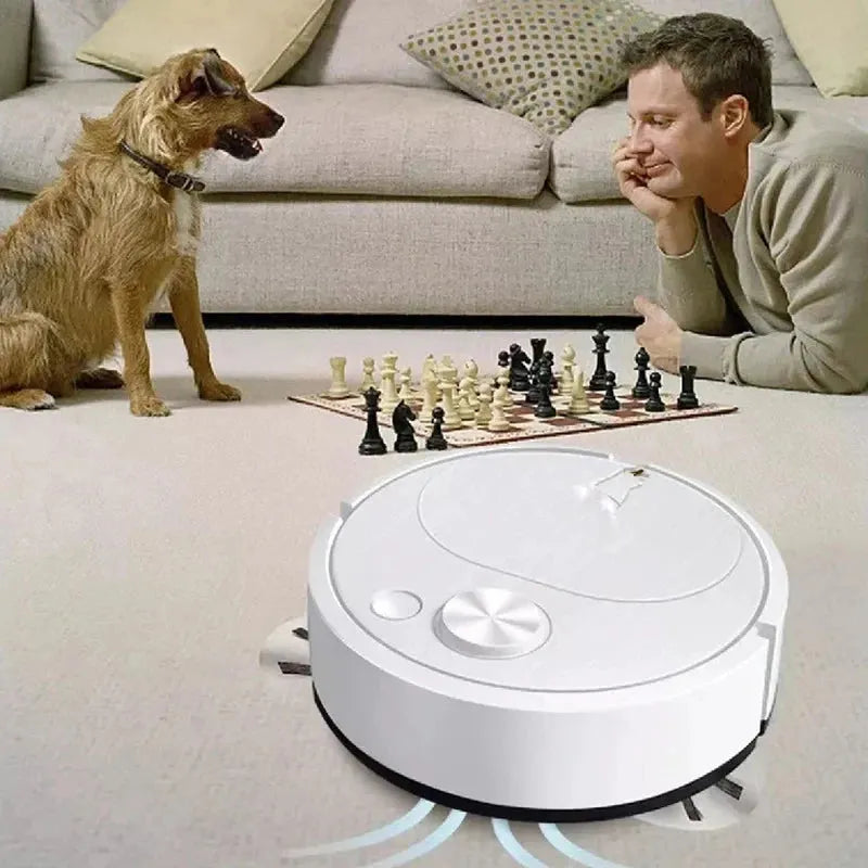 3 In 1 Automatic Electric Floor Vacuum Cleaner 1500pa USB Rechargeable Wireless Dragging Clean Sweeper For Home Office Wesley store