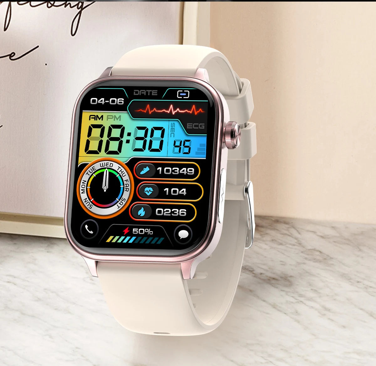 AI Diagnostic Detector Smart Watch Women Blood Lipid and Uric Acid Body Composition Test Women Menstrual Health Tracker 2025 New Wesley store
