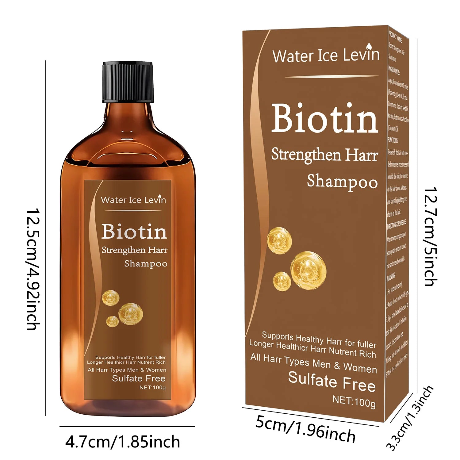 Biotin Hair Growth Shampoo Anti-Hair Loss Treatment for Men Women