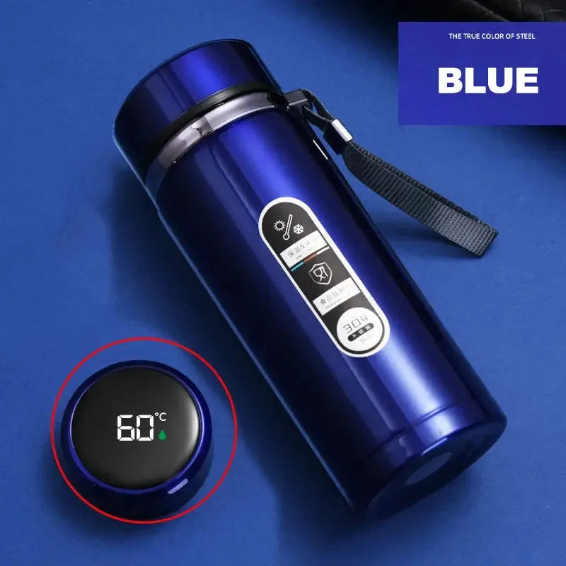 500ML-1Liter Stainless Steel Thermos Bottle with LED Temperature Display Sus304 Tea Water Bottle Vacuum Flask Portable Cups Wesley store