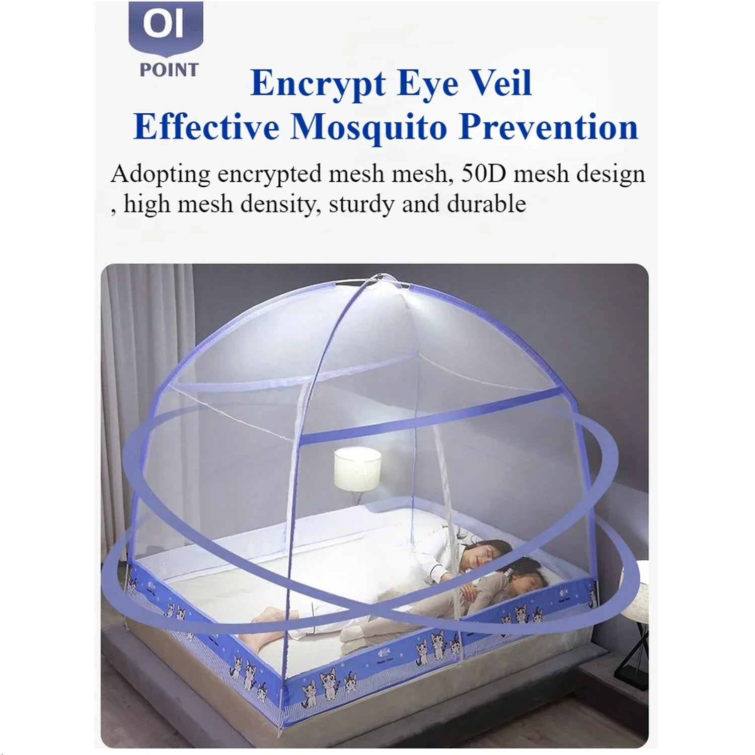 Breathable Mosquito Net Pop Up Double Door Tent for Summer Camping Bedroom Foldable Student Dormitory Mosquiteros Para Cama 모기