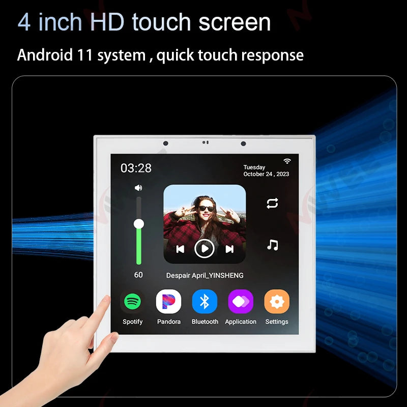 ALEXA Voice Home smart Background music player Bluetooth audio in wall power amplifier android11 system WIFI sound control panel Wesley store