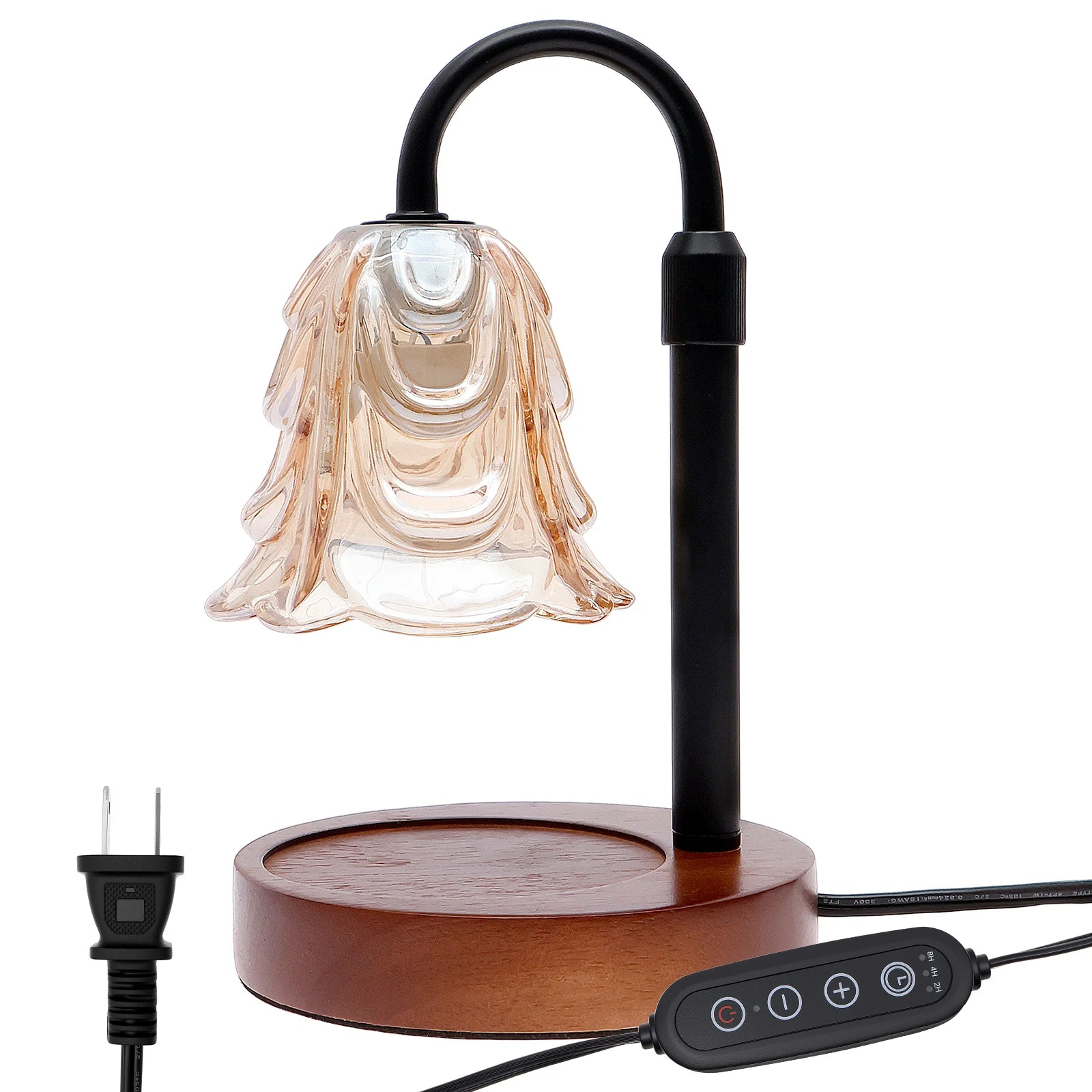 Flower Candle Warmer Lamp with Timer 4 Speed Dimmable Height Adjustable Base House Warming Birthday Gifts New Home Decor Wesley store