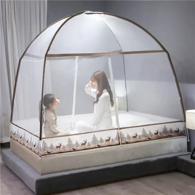 Breathable Mosquito Net Pop Up Double Door Tent for Summer Camping Bedroom Foldable Student Dormitory Mosquiteros Para Cama 모기