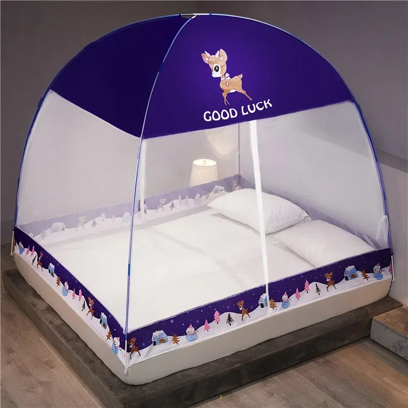 Breathable Mosquito Net Pop Up Double Door Tent for Summer Camping Bedroom Foldable Student Dormitory Mosquiteros Para Cama 모기