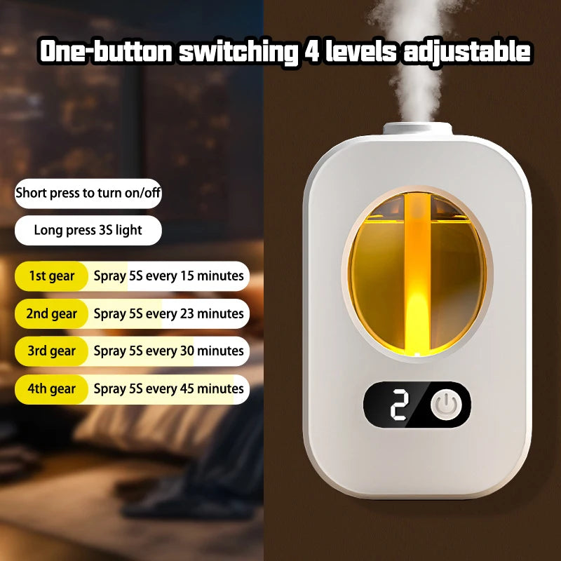 Automatic Diffuser Aromatherapy Machine Air Fragrance Air Freshener Toilet Bathroom Aroma Essential Oil Dispenser Humidifier Wesley store