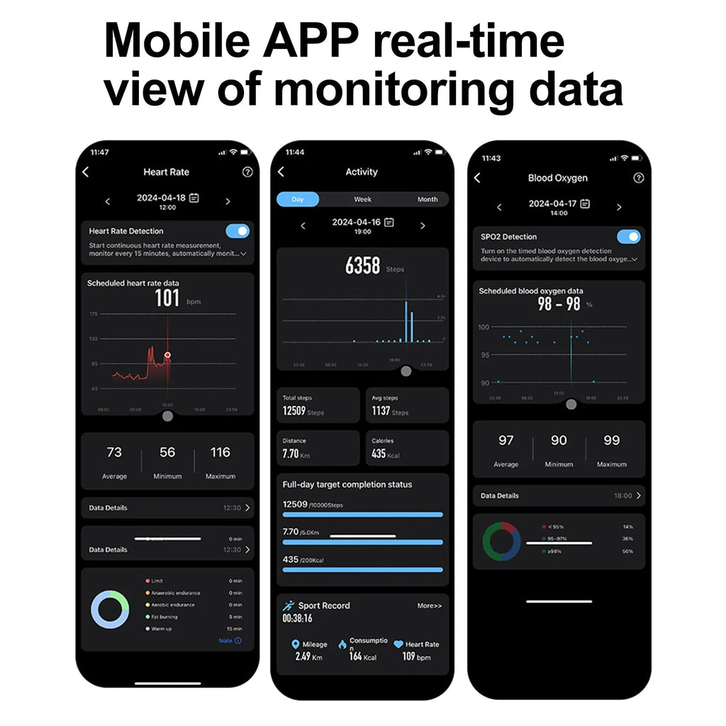 Smart Ring Couple Space Interaction Health and Sleep Monitor Multi Sport Mode Gesture Control 5ATM Waterproof with Charging Case Wesley store