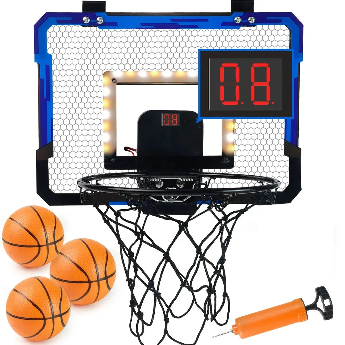 Mini Indoor Basketball Hoop System with Balls over Door Design for Kids & Adults, Office/Bedroom, Halloween/Christmas Wesley store