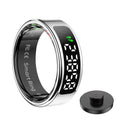 New Smart Ring Touch Screen Health Manager Heart Rate/Blood Oxygen Monitor Wireless Charging IP68 5ATM Waterproof for Universal Wesley store