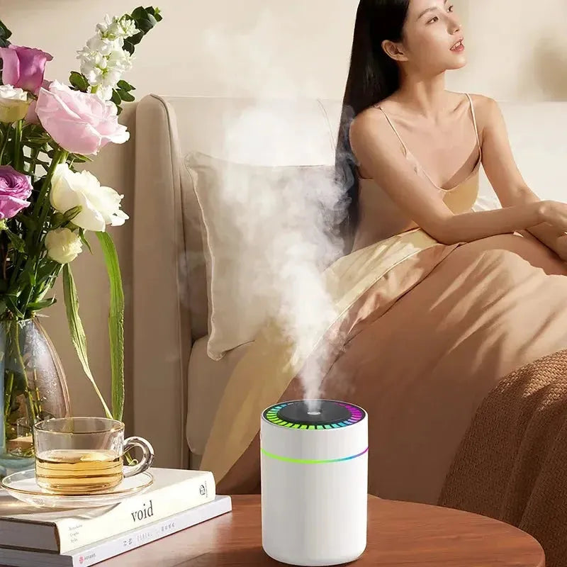 180ML Mini Air Humidifier USB Electric Aroma Diffuser Essential Oil Purifier Aromatherapy Mist Maker Lights For Car Home Bedroom Wesley store