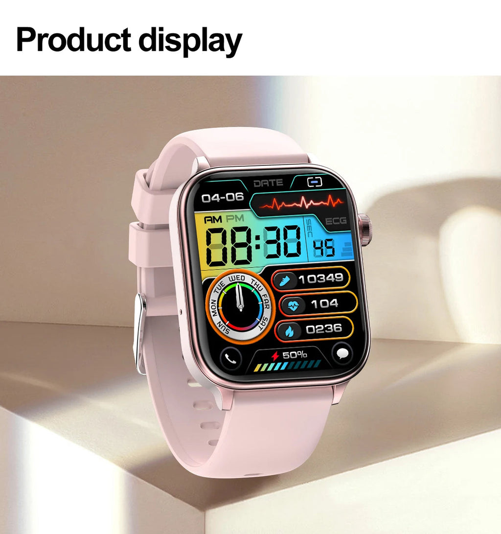 AI Diagnostic Detector Smart Watch Women Blood Lipid and Uric Acid Body Composition Test Women Menstrual Health Tracker 2025 New Wesley store