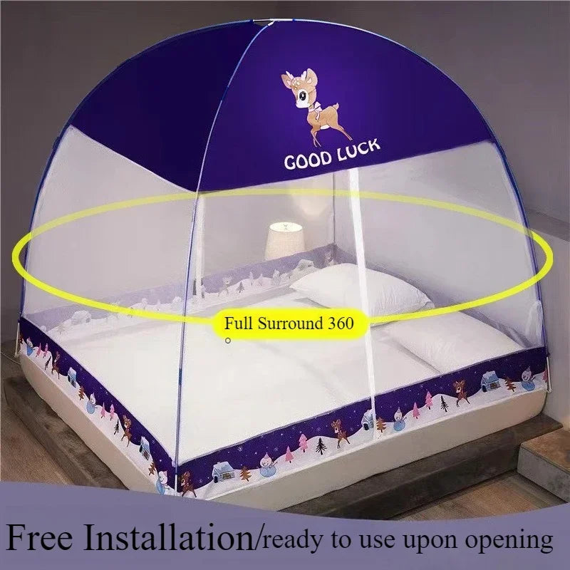 Breathable Mosquito Net Pop Up Double Door Tent for Summer Camping Bedroom Foldable Student Dormitory Mosquiteros Para Cama 모기