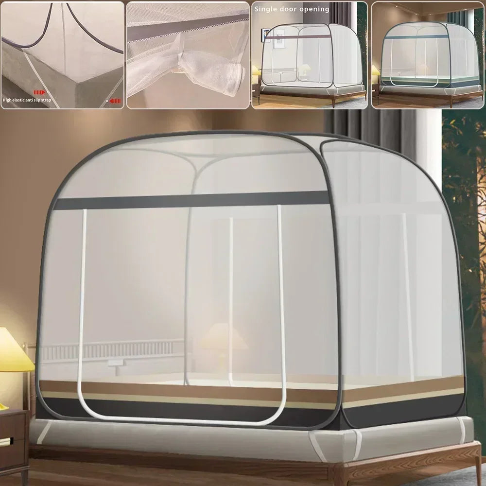 Simple Mosquito Net Portable Camping Tent Single Double Bed Canopy for Adult Foldable Bunk Mesh Net Breathable Mosquito Net아기침대