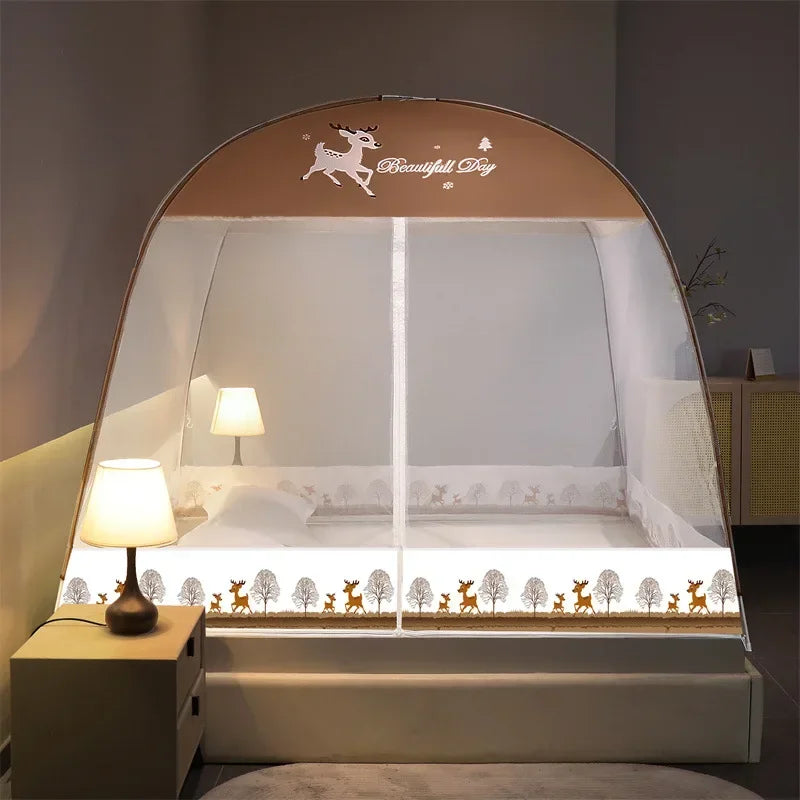 Breathable Mosquito Net Pop Up Double Door Tent for Summer Camping Bedroom Foldable Student Dormitory Mosquiteros Para Cama 모기