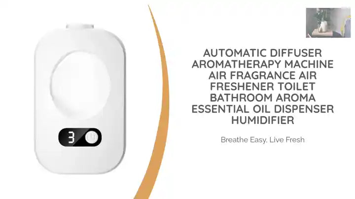 Automatic Diffuser Aromatherapy Machine Air Fragrance Air Freshener Toilet Bathroom Aroma Essential Oil Dispenser Humidifier by@Outfy